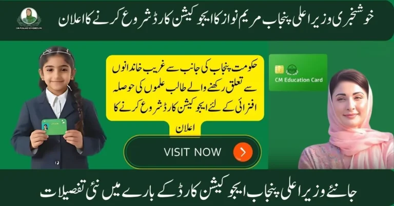 CM Punjab Education Card 2025
