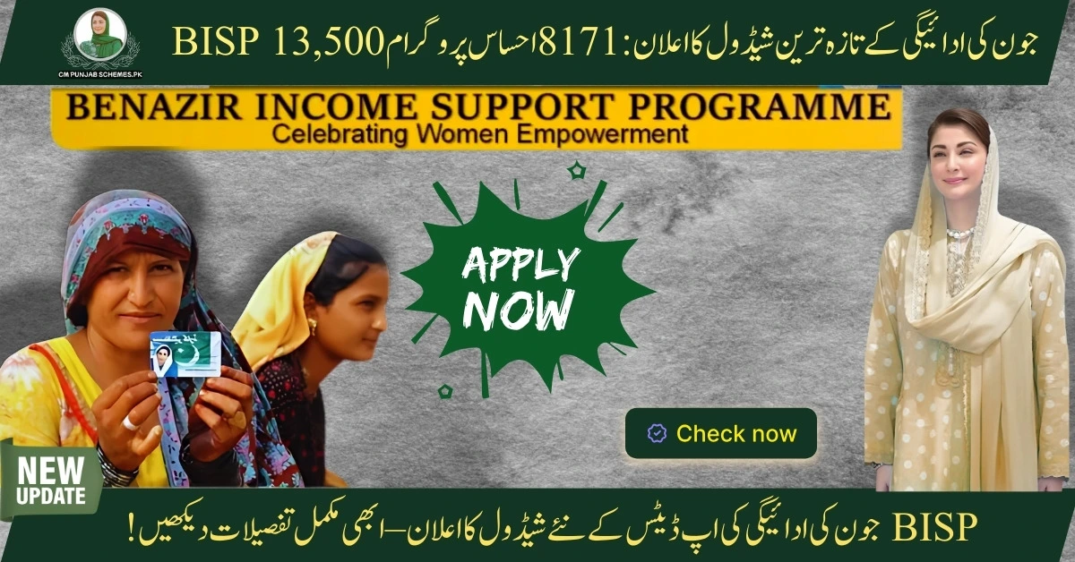 BISP June Payment updates by Govt of Pakistan