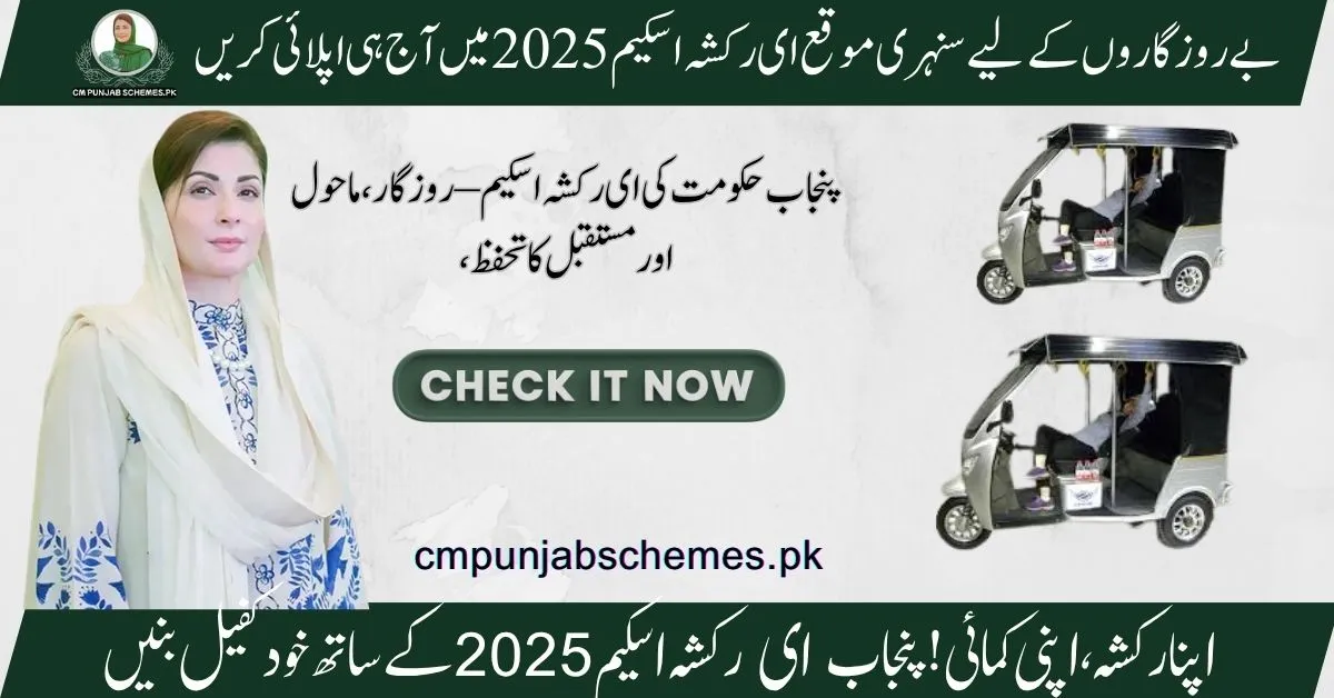E Rickshaw Scheme