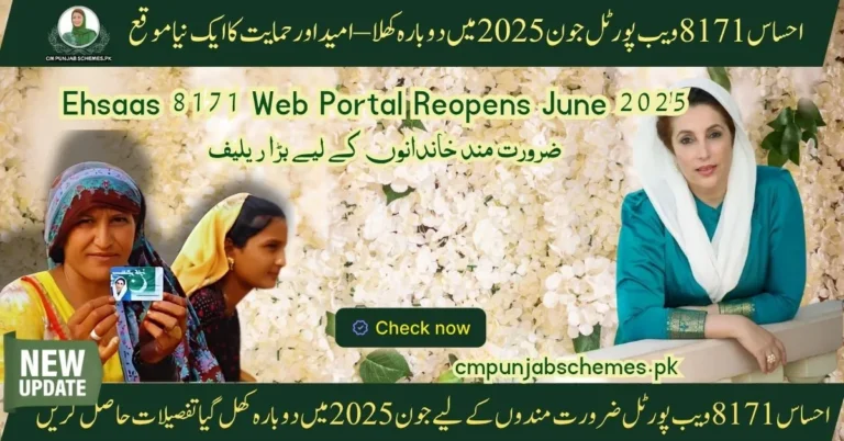 Ehsaas 8171 web portal