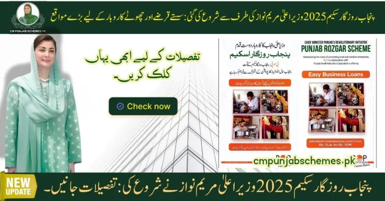 Punjab Rozgar Scheme By CM Punjab