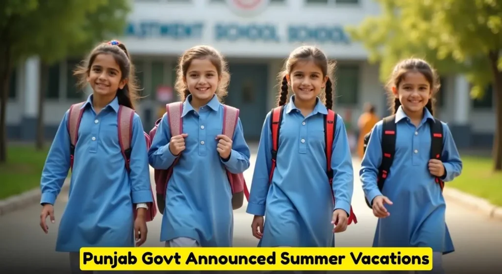 Summer Vacation Announced by CM Maryam Nawaz