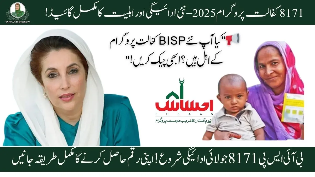 BISP 8171 Kafalat Program : Comprehensive Guide on New Payment And Eligibility Criteria 1 BISP 8171 Kafalat Program