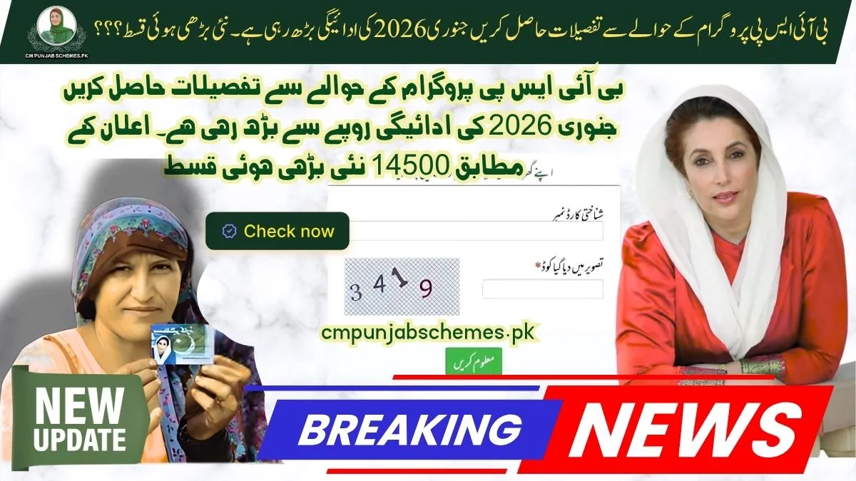 BISP January 2026 Payment update details