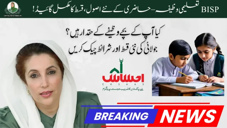 BISP Taleemi Wazifa 2025 : Full Guide On July Updates 7 BISP Taleemi Wazifa
