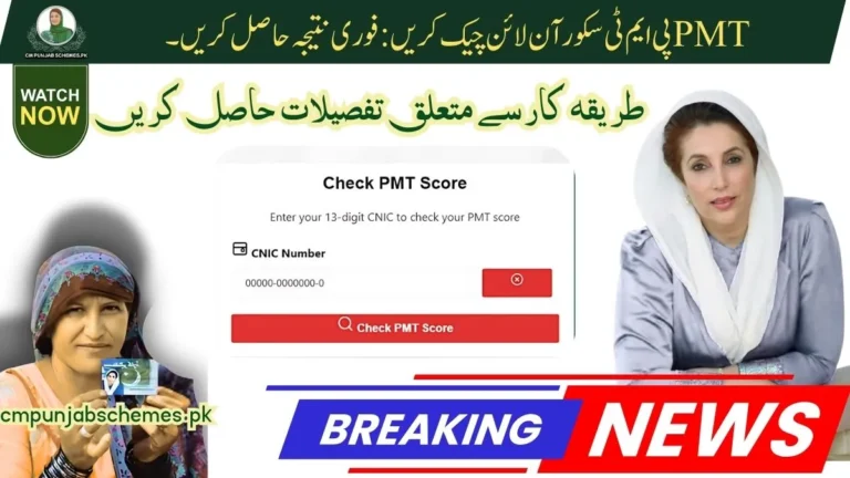 PMT Score Check 2025 - Check Eligibility of Getting BISP & Ehsaas Program 3 PMT Score 2025