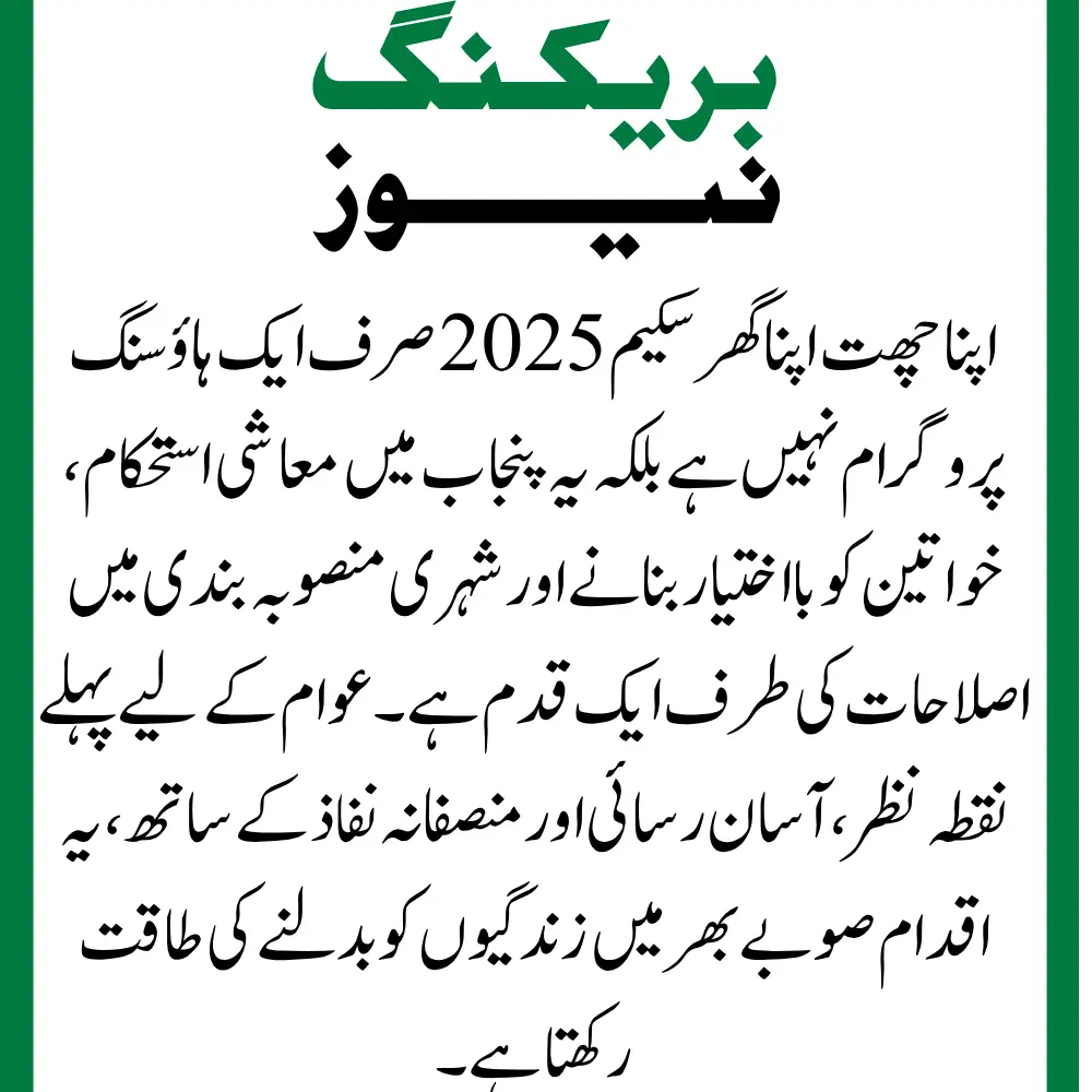 CM Punjab Apni Chhat Apna Ghar Scheme 2025 : Full guide On New Updates 2 Punjab Apni Chhat Apna Ghar Scheme 2025