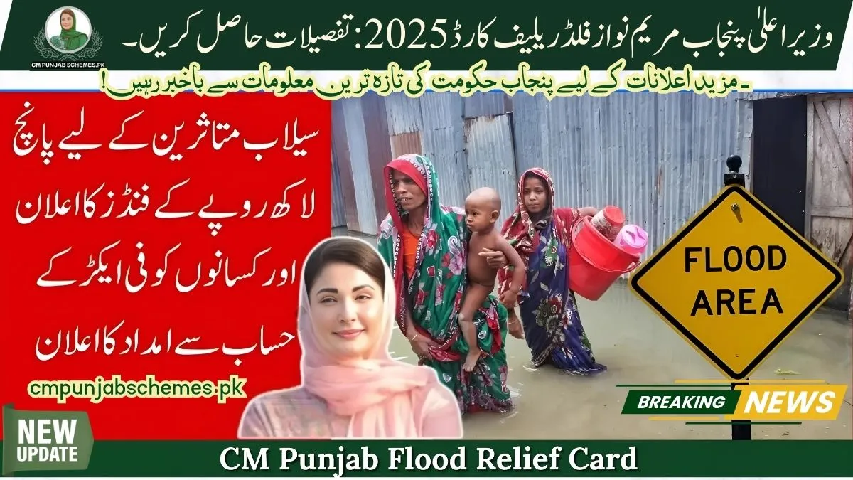 Punjab's Game-Changer: CM Flood Relief Card 2025 Brings Hope to Millions 1 CM Flood Relief Card 2025 by CM Maryam Nawaz